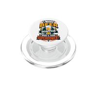 Hago Desaparecer la Cerveza ¿Cuál es tu Superpoder? Gracioso PopSockets PopGrip para MagSafe