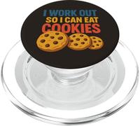 Hago Ejercicio para Poder Comer Galletas Divertido PopSockets PopGrip para MagSafe