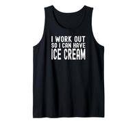 Hago Ejercicio para Poder Tomar Helado Camiseta sin Mangas