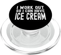 Hago Ejercicio para Poder Tomar Helado PopSockets PopGrip para MagSafe