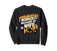 Hago Ejercicio Porque mi Esposa está Caliente. Fitness Levantamiento de Pesas Sudadera