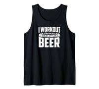 Hago Ejercicio Porque Realmente me Gusta la Cerveza Camiseta sin Mangas