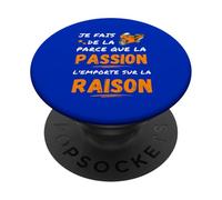 Hago La Moto Porque la Pasión supera la Razón PopSockets PopGrip Adhesivo