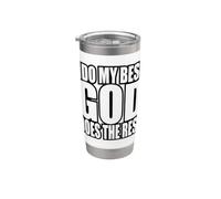 Hago lo mejor que puedo Dios hace el resto Cita de fe Vaso térmico de acero inoxidable de doble pared