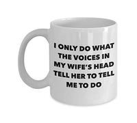 Hago Lo Que Las Voces En La Cabeza De Mi Esposa Me Dicen Que Haga Tazas Cerámica Taza De Café Con Asa Taza 330Ml Para Cacao Café Hogar