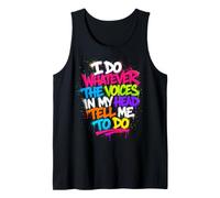 Hago lo Que Las Voces en mi Cabeza me Dicen Que Haga sarcástico Camiseta sin Mangas