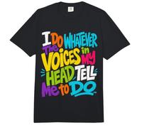 Hago lo Que Las Voces en mi Cabeza me Dicen Que Haga sarcástico Comfort Colors Adult Heavyweight T-Shirt