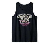 Hago lo Que mi Hija Quiere Divertida Broma de papá para el Día del Padre Camiseta sin Mangas