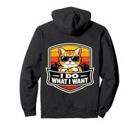 Hago lo Que Quiero, Amante del dueño de un Gato, Divertido, Retro, Broma Vintage Sudadera con Capucha