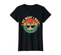 Hago lo Que Quiero con mi Gato Vintage Cat Lover Camiseta gráfica económica
