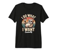 Hago lo Que Quiero eventualmente café Perezoso Camiseta Premium