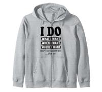 Hago lo Que Quiero Excepto Tengo Que preguntarle a mi Esposa Marido Divertido Sudadera con Capucha