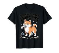 Hago lo Que Quiero - Shiba Life Retro Cartoon Dog Camiseta
