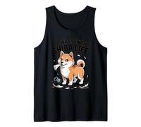 Hago lo Que Quiero - Shiba Life Retro Cartoon Dog Camiseta sin Mangas