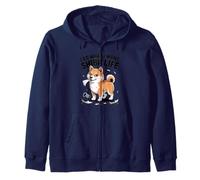 Hago lo Que Quiero - Shiba Life Retro Cartoon Dog Sudadera con Capucha