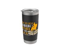 Hago mi mejor pensamiento dentro de la doma de equitación Vaso térmico de acero inoxidable de doble pared