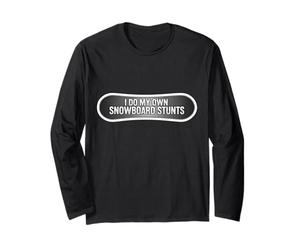 Hago mis propias Acrobacias de Snowboard, Divertido Snowboarder Manga Larga