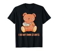 Hago mis propias acrobacias Divertido Oso con brazo roto Camiseta