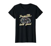 Hago Que el Parkinson se vea Bien Divertido Enfermedad de Parkinson Camiseta gráfica económica, Mujer, Negro, XL