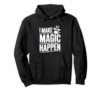 Hago Que la Magia suceda Un Mago Divertido para los Amantes de la Magia Sudadera con Capucha
