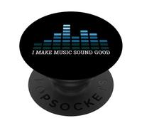 Hago Que la música suene Bien Divertido Ingeniero de Audio PopSockets PopGrip Adhesivo