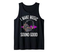 Hago Que la música suene Bien Funny Music Productor Camiseta sin Mangas