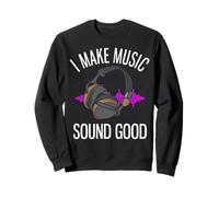 Hago Que la música suene Bien Funny Music Productor Sudadera