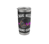 Hago que la música suene bien Funny Music Productor Vaso térmico de acero inoxidable de doble pared