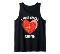 Hago Que Las Grietas brillen cerámica Japonesa Arte Kintsugi Camiseta sin Mangas