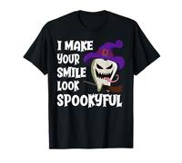 Hago Que tu Sonrisa se vea Espeluznante Diente de Monstruo Dentista Camiseta