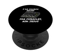 Hago sonido de iglesia para milagros, pregunte a Jesús PopSockets PopGrip Adhesivo