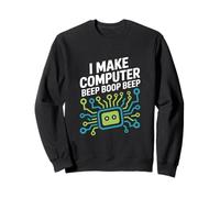 Hago un pitido de computadora Boop Beep Estilo de Ingeniero de Redes Sudadera
