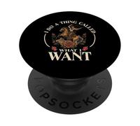 Hago una Cosa Llamada lo Que Quiero Vaquera Rodeo Caballo PopSockets PopGrip Adhesivo