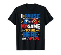Hago una Pausa en mi Juego para Estar aquí Divertido Jugador Quote Controller Camiseta