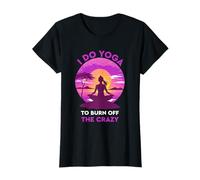 Hago yoga para quemar el loco Yoga divertido Camiseta