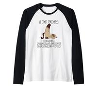 Hago Yoga Porque Pegar A La Gente Está Mal Visto Camiseta Manga Raglan