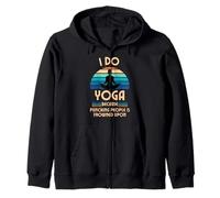 Hago Yoga Porque Pegar A La Gente Está Mal Visto Sudadera con Capucha