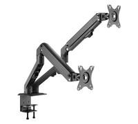 Hagor Easy Flex Dual Soporte para monitor con movimiento completo para dos pantallas de 17 a 27 pulgadas