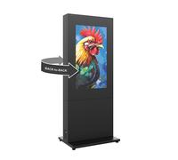 Hagor HP Kiosk 50" FS - B2B Carcasa para interiores para dos pantallas, una detrás de otra | formato vertical | tamaño de la pantalla: 2 × 50″.
