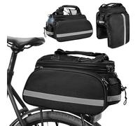 HAGOT 3 en 1 Bolsa de Bicicleta Impermeable, Extensible, con Trasera, Multifuncional Alforjas Bicicleta para Ciclismo al Aire Libre