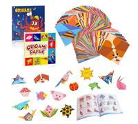 HAGOT Kit de Origami de Colores, 162 Hojas, 81 Patrones, con libro tutorial, Ideal para Origami, Pintura, Manualidades, Principiantes y Proyectos Creativos