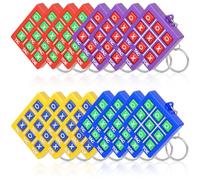 HAGOT Tres en Raya Niños Pack 16, Mini Juego de Mesa de Fieltro con Llaveros y Bolsa de Almacenamiento, Regalos Alumnos Primaria, Detalles Cumpleaños Niños, Juego de Viaje