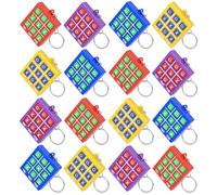 HAGOT Tres en Raya Niños Pack 16, Mini Juego de Mesa de Fieltro con Llaveros y Bolsa de Almacenamiento, Regalos Alumnos Primaria, Detalles Cumpleaños Niños, Juego de Viaje