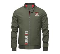 HAGRDBC Chaqueta universitaria hombre Survival Horror Fan, Chaqueta bomber cómoda para todas ocasiones, adecuada para senderismo, deporte y actividades al aire libre, classic(Green,3XL)