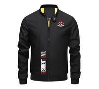 HAGRDBC Chaqueta universitaria hombre Survival Horror Fan, Chaqueta bomber cómoda para todas ocasiones, adecuada para senderismo, deporte y actividades al aire libre, classic(Black,3XL)