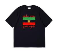 HAGRDBC Make Iran Great Again Camiseta Running Hombre, Camiseta Corta de Cuello Redondo, Cómodo Informales Camiseta Hombre para Senderismo, Ligera(Black,3XL)
