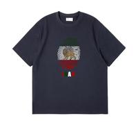 HAGRDBC Make Iran Great Again Camisetas Running Hombre, Camisetas Gym Running Hombres, Ligera y Transpirable para Running Trekking y Más, Ligera(DarkGrey,XXL)
