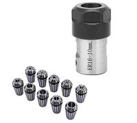 Hagsnec 10 unidades de ER16 alicates forraje de eje extensor varilla husillo giratorio herramientas soporte interior 10 mm