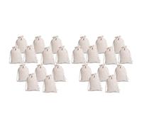 Hagsnec 24 unids pequeño algodón cordón reutilizable muselina tela regalo caramelo favor bolsa joyería bolsa