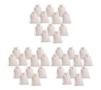 Hagsnec 36 unids pequeño algodón cordón reutilizable muselina tela regalo caramelo favor bolsa joyería bolsa